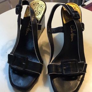 Cole Haan black strap sandals